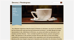 Desktop Screenshot of devonapendergrass.org